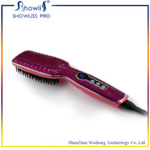 2016 New Arrival OEM LCD Fast Heating Hair Straightener Brush